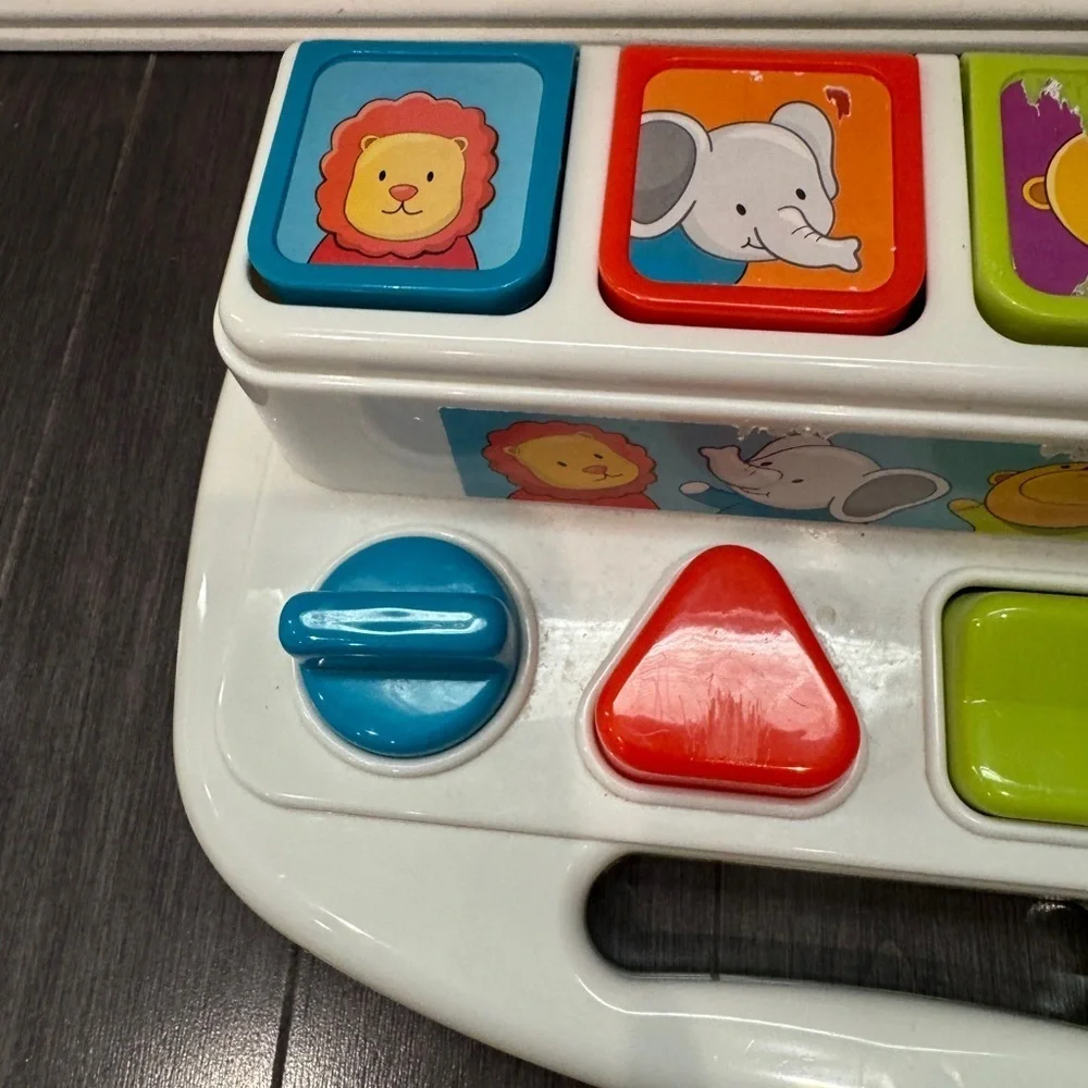 Battat Interactive Animal Pop-Up Toy with Colorful Buttons Infant Baby Toddler